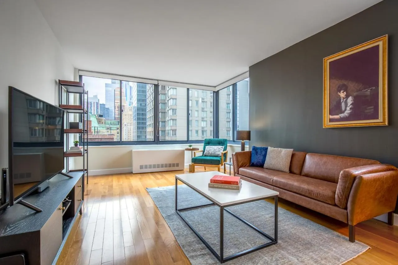 Midtown 1Br W Pool Gym Parking Nr Times Sq Nyc-378 Lägenhet New York